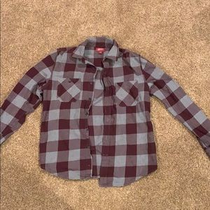 Arizona Jeans Company Red and Grey Flannel